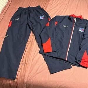 New York Rangers track suit wind breaker